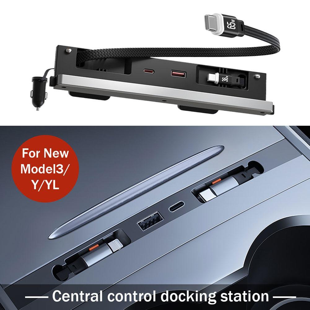 Usb C Docking Hub - Tesla Model 3/Y/YL için Araba Merkezi