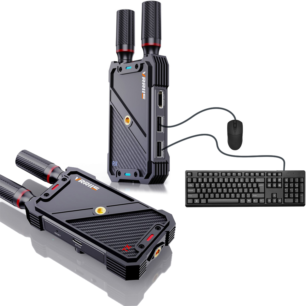 Laptop Accessories Distributor - VRRIIS WL082K 400m Kablosuz HDMI KVM