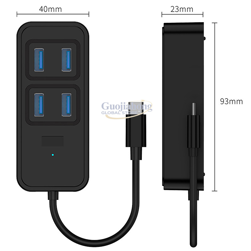 Sınır ötesi USB3.0 hub, USB ar - Usb C Docking Hub incelemesi ve fiyatı